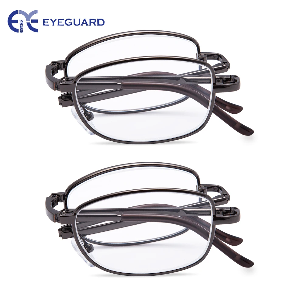 Очки для чтения EYEGUARD металлическая искусственная кожа мужчин и женщин