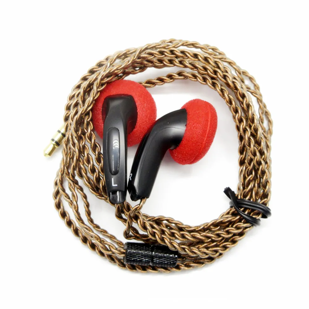 FENGRU DIY EMX500 наушники вкладыши с плоской головкой Наушники Hi Fi регулятор баса DJ