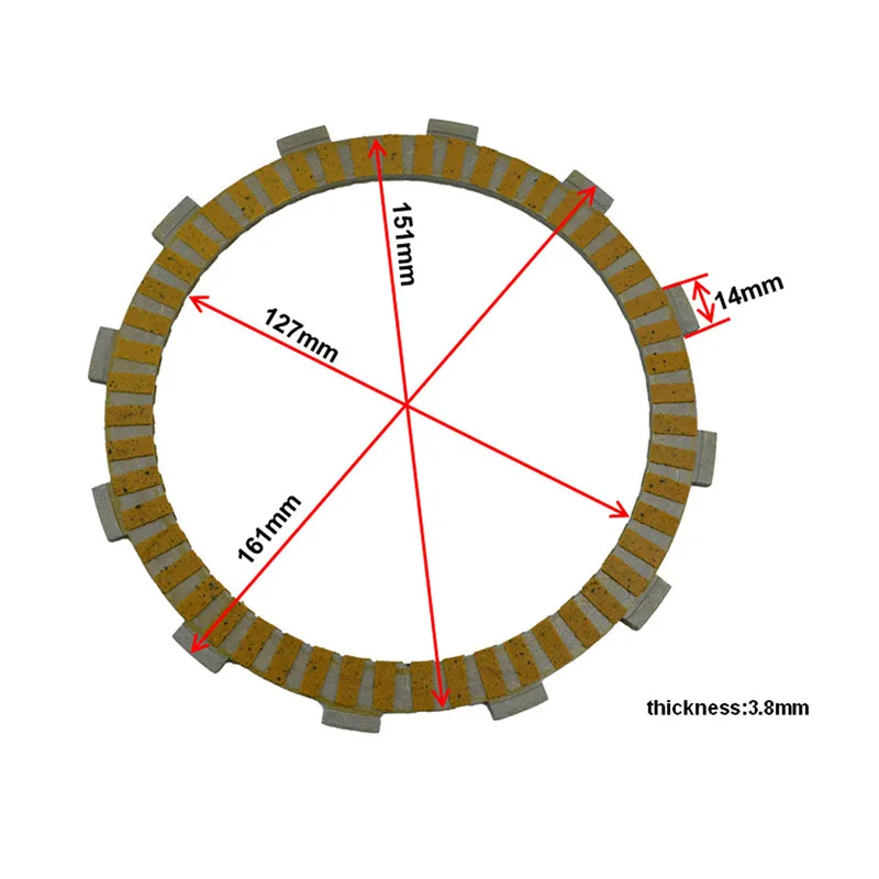 Детали двигателя мотоцикла фрикционные диски сцепления комплект для BMW K1300R K 1300R