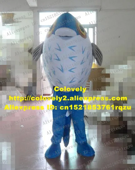 Fair Blue Goldfish Gold Fish Tropical Colorful Aquarium Mascot Costume Cartoon Character Mascotte White Stomach ZZ250 | Тематическая