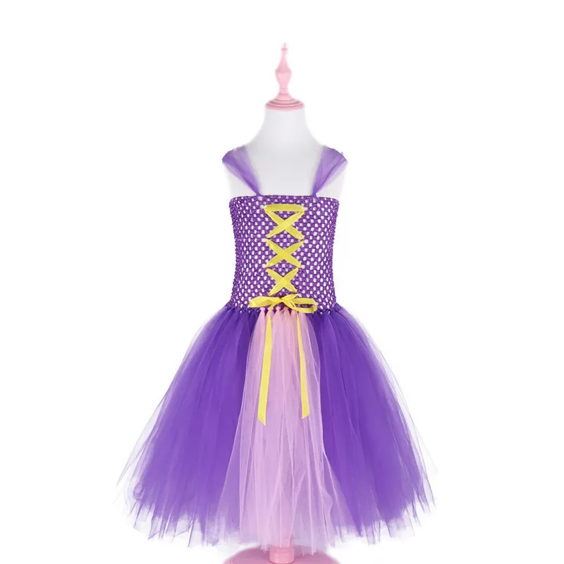 Фиолетовая Свадебная юбка с цветочным узором для девочек платье подружки