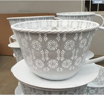 Реквизит для детской фотографии железная корзина чайная чашка аксессуары студии