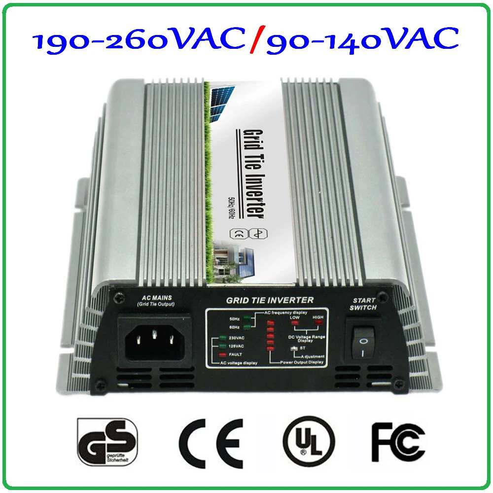 Внутрисетевой инвертор 200 Вт 22 ~ 60 В постоянного тока в переменный ток 90-140 или 190-260