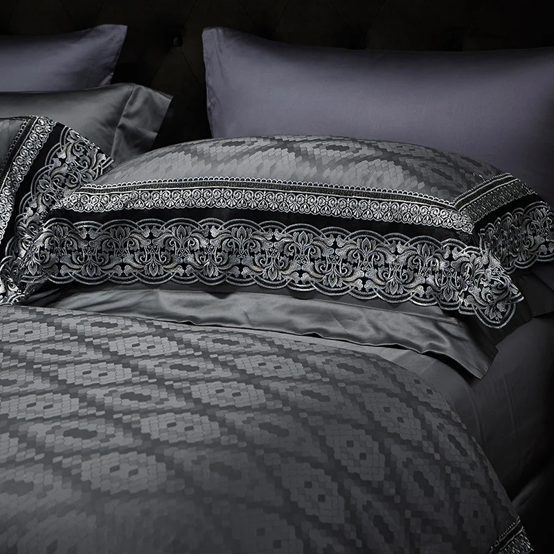 Роскошный комплект постельного белья из египетского хлопка с изысканным