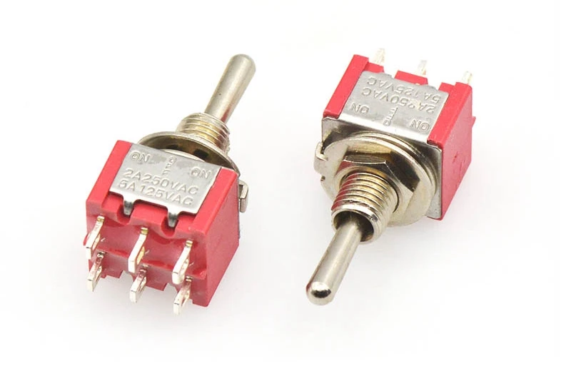 6A 120VAC 2 положения вкл. PS-102 202 переключатель сброса 3 положения вкл. Выкл. Вкл. MTS-123 223 тумблер