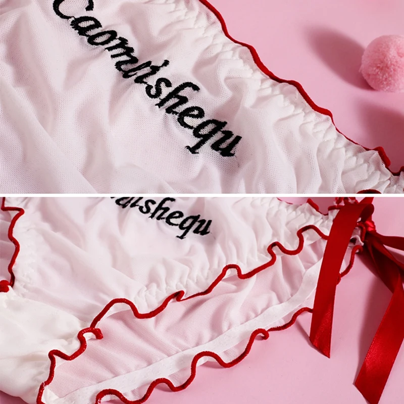 Сетчатые кружевные трусики для женщин и девушек прозрачные трусы с буквенным