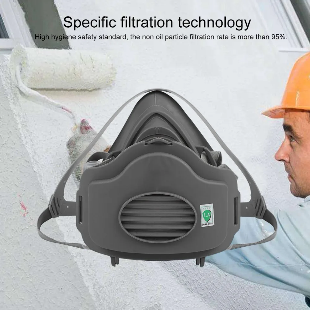 

Half Face Dust Mask Respiratory 3200 Dust-proof & High Efficiency Filters Protective Industrial Anti PM2.5 Respirator Dust Mask