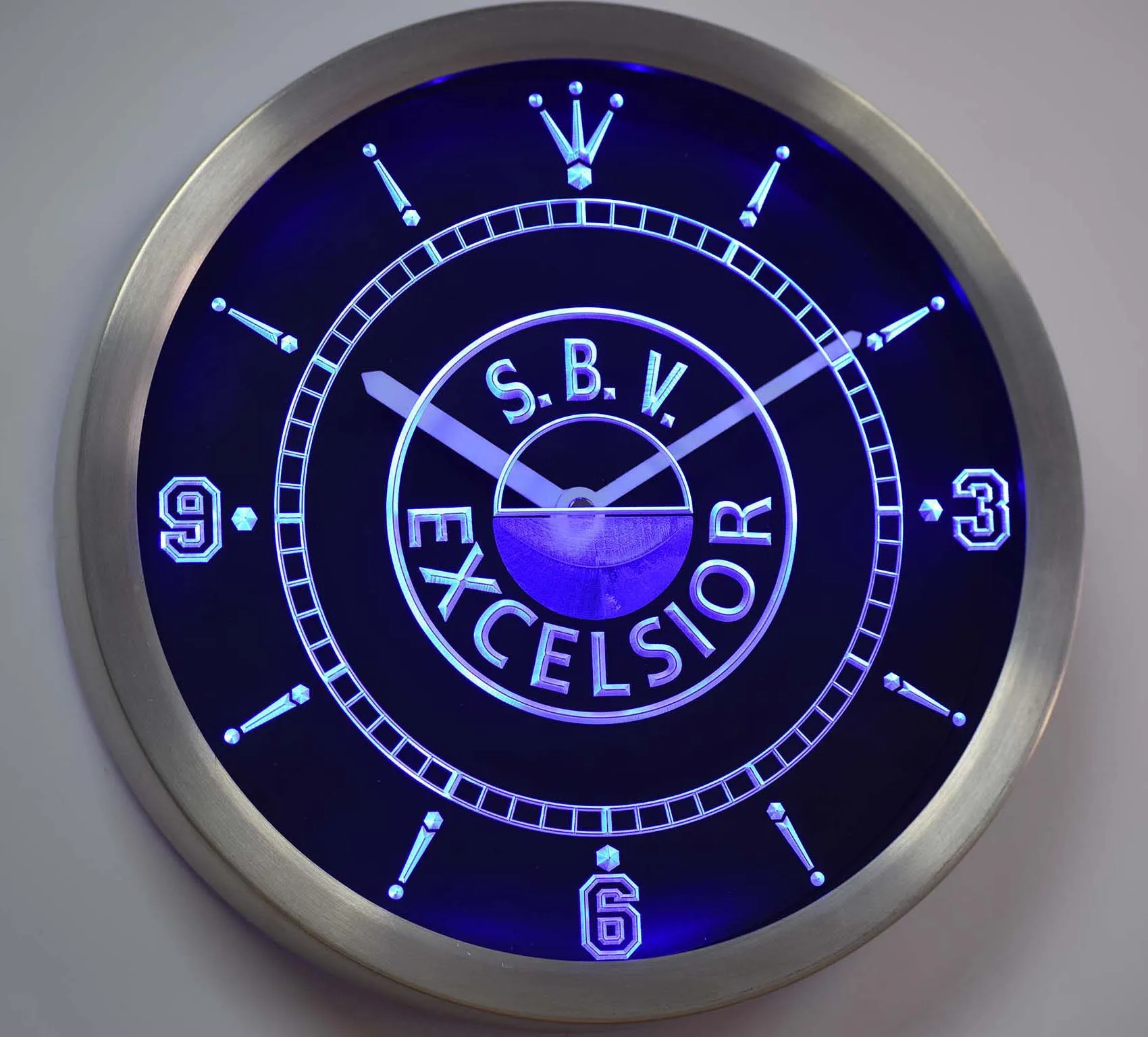 

nc1022 S.B.V. Excelsior Dutch Eredivisie Football Neon Light Signs LED Wall Clock