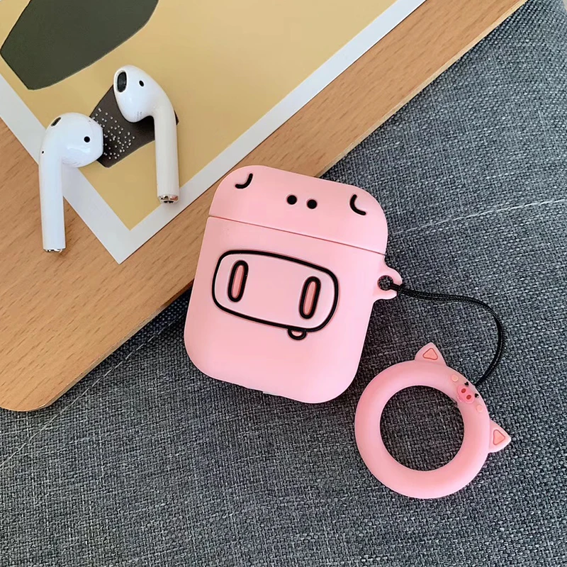 3D Клубника Медведь беспроводной Bluetooth наушники чехол для Apple AirPods силиконовые