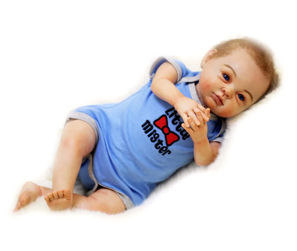 Шедевр художника силиконовая кукла новорожденный Реалистичная для