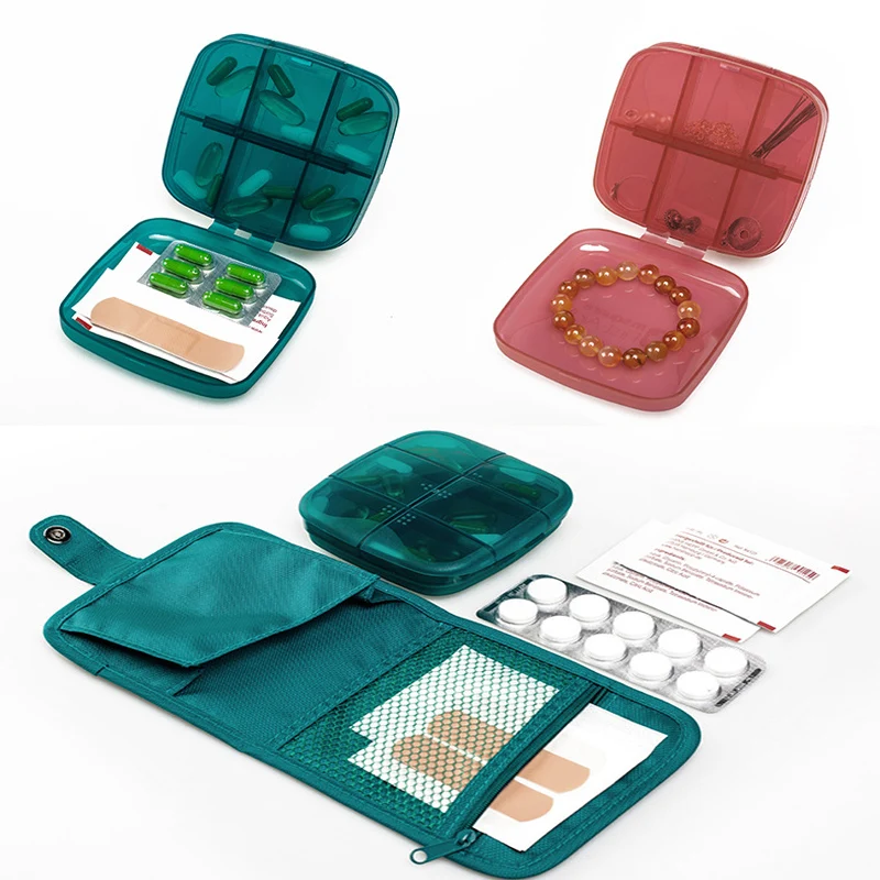 

Portable Pills Drug Storage Boxes Travel Packets Pill Case Plastic Medicine Bag Box First-aid Emergency Container Drugs Shipping