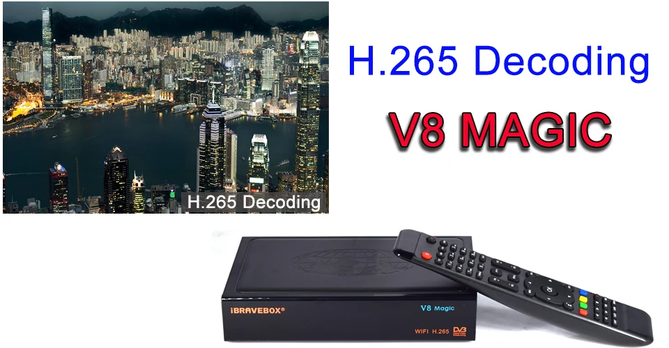 IBRAVEBOX V8 волшебный спутниковый ТВ приемник 1080P Full HD DVB-S2 Стандартный рецептор поддержка PowerVu, DRE& Biss ключ YouTube