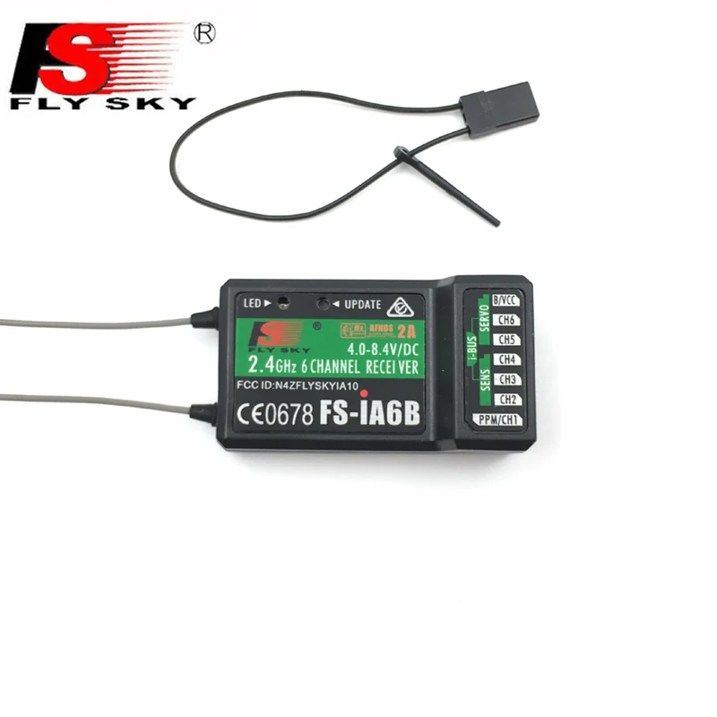 Flysky 2 4G 6 канальный приемник iA6B PWM выход PPM с портом iBus совместимый i6S i6X i8 i10 i6ch i6X|ppm