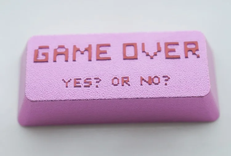 Механическая клавиатура gameoverer из алюминиевого сплава, клавишная крышка, OEM профиль для KBC filco, черный, фиолетовый цвет, да или нет, металлическая клавишная крышка
