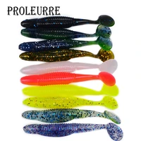 proleurre 10pcs 6g 95mm pesca artificial soft lure japan shad worm swimbaits jig head fly fishing silicon rubber fish