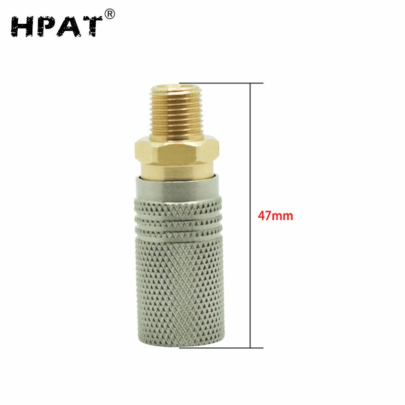 HPAT 2 шт./лот E БЫСТРОРАЗЪЕМНАЯ муфта розетка 1/8NPT 1/8BSPP M10 * 1 Thread стандарт США C02