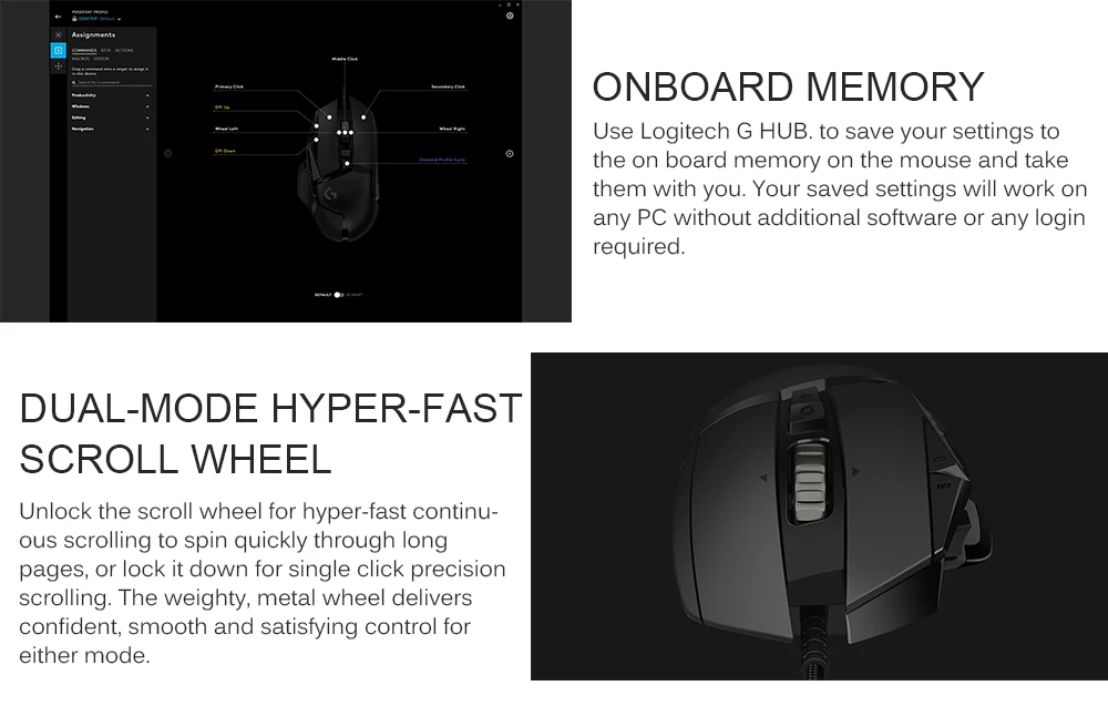 Игровая мышь logitech G502 Hero, 12000 dpi, проводная, настраиваемая, RGB, игровая мышь PROTEUS SPECTRUM с Delta Zero для всех геймеров