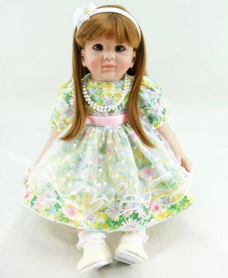 Силиконовая кукла Reborn Baby с зелеными цветами 24 &quot/60 см | Игрушки и хобби