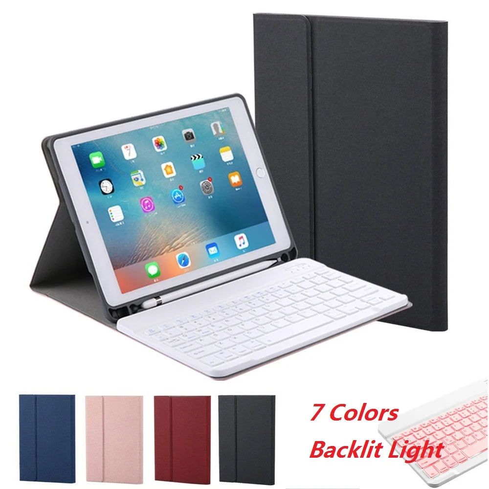 7 Цвета подсветкой светильник Bluetooth клавиатура чехол для iPad Air 3 10 5 2019 Pro
