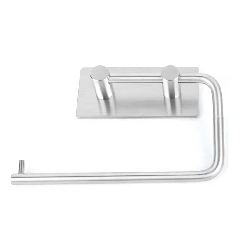 Рулонный бумажный держатель из нержавеющей стали самоклеющийся для туалетной
