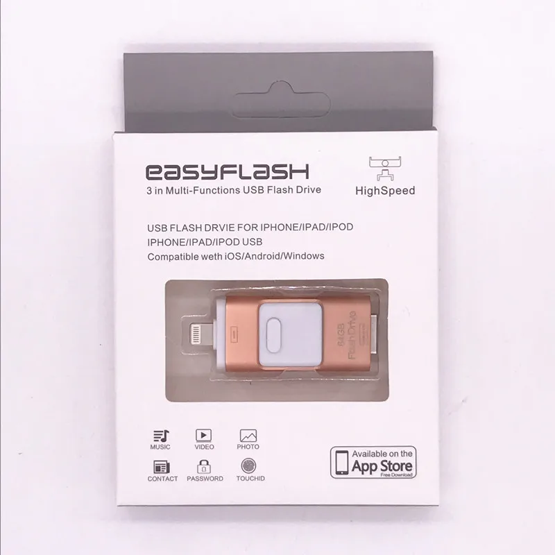 iOS11 Lightning OTG Flash Drive 8GB 16GB 32GB 64GB 128GB For iOS and USB PC Tablet Pendrive for iPhone otg U Disk | Компьютеры и офис