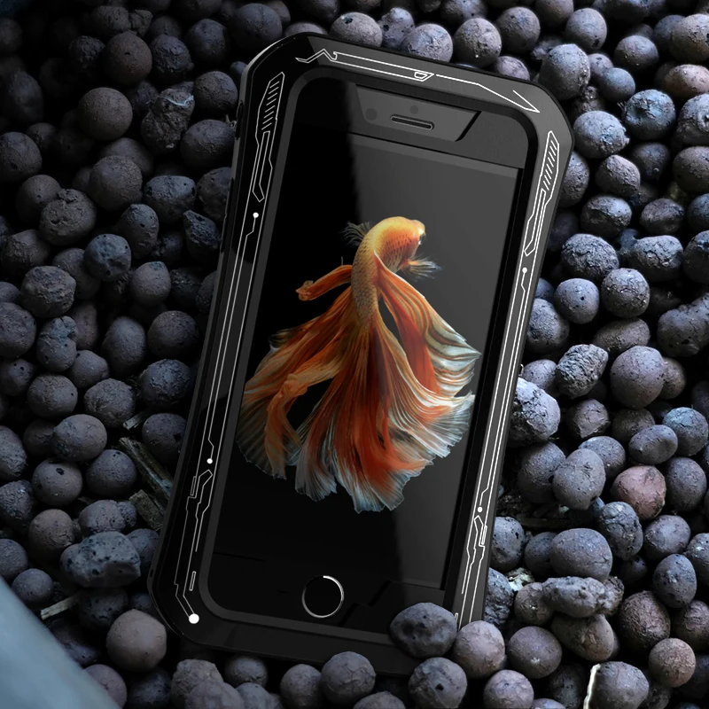 R-JUST Роскошный Дум X-MEN Armor Coque Металлический Нержавеющая сталь Тяжелый Долговечный Фундамент Защита Крышка для телефона iPhone X 8 6 6S 7 PLUS Кейсы.