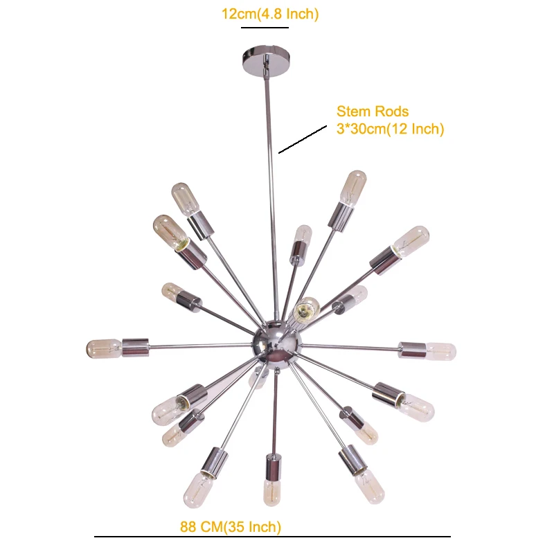 Бесплатная доставка современная люстра лепесток 18 огней хромированные люстры