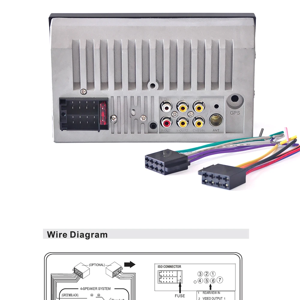 7021B 2 Din 12V автомобильное многофункциональное радио, сенсорный экран, Bluetooth MP3-плеер MP5 плеер Автомобильный многофункциональный плеер