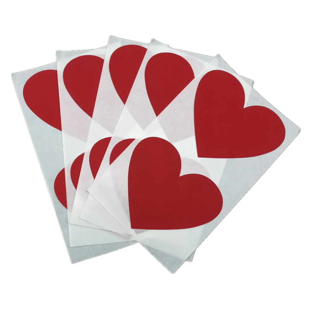 Наклейки в форме сердца красные 500 шт. 60 Х70 мм|stickers blank|sticker wholesalestickers stickers |