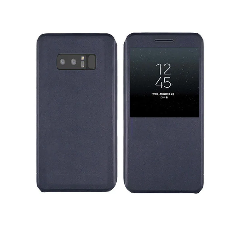 KIYLCZXYCM для galaxy note 8 Smart оригинальный вид окна флип кожаный чехол на samsung (6 3 дюймов)
