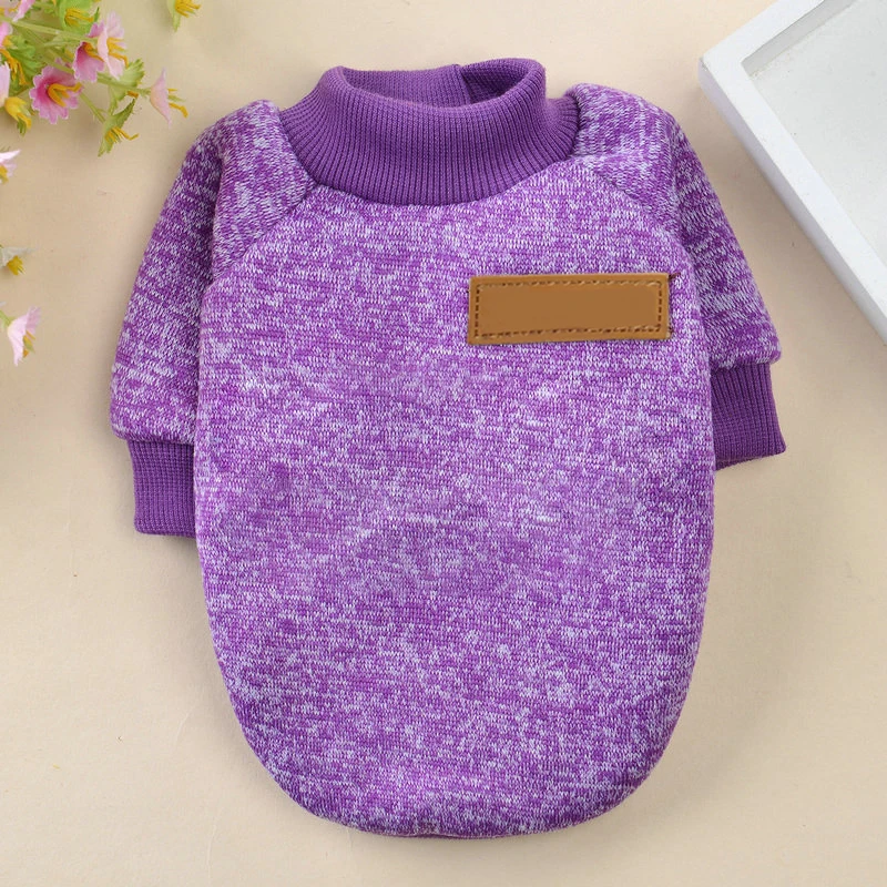 Одежда для собак маленьких трикотажный свитер кошек одежда чихуахуа теплый