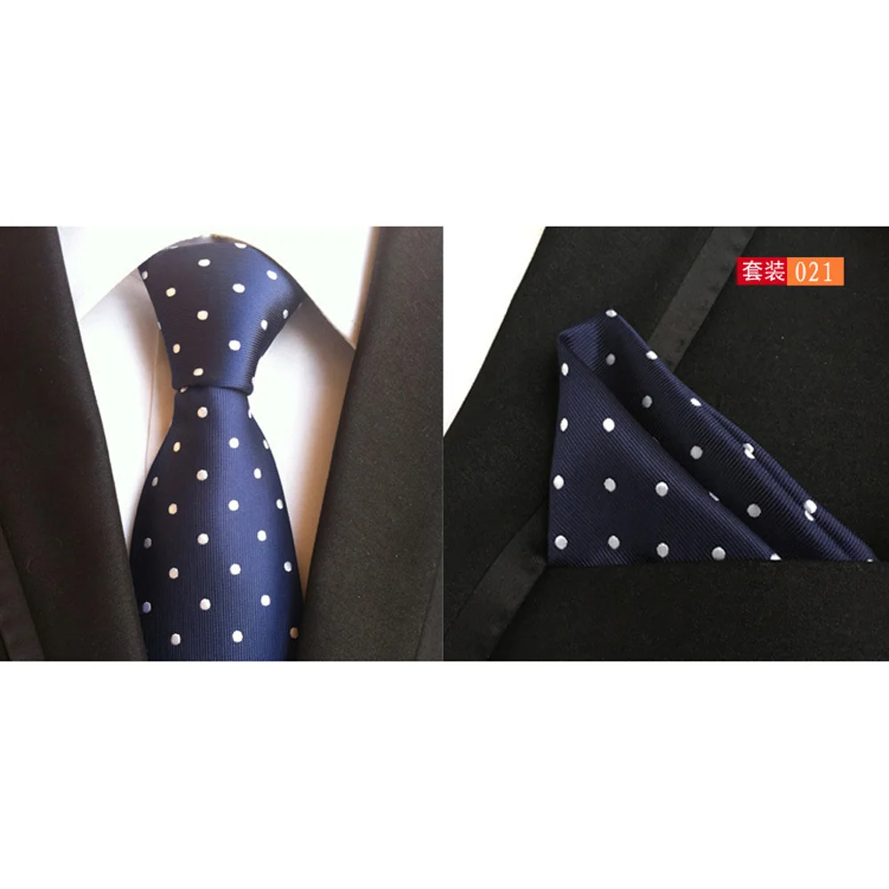 Мужской классический цветочный узор в горошек галстук Карманный квадратный