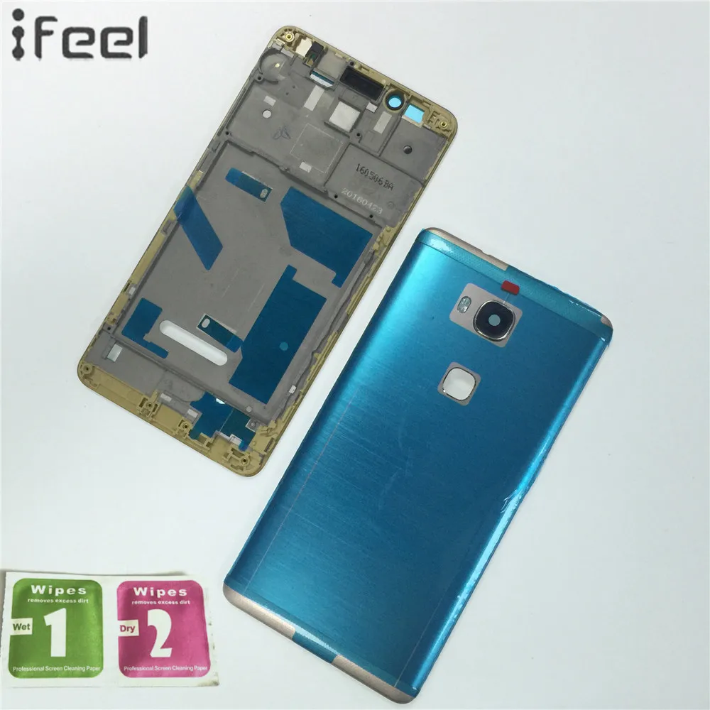 IFEEL для huawei Honor 5X X5 GR5 полный корпус передний держатель ЖК-экрана рамка+ задняя крышка батарейного отсека Запасные части