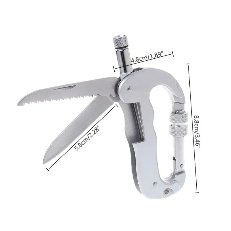 Многофункциональный складной инструмент EDC со светодиодной подсветкой | Спорт и