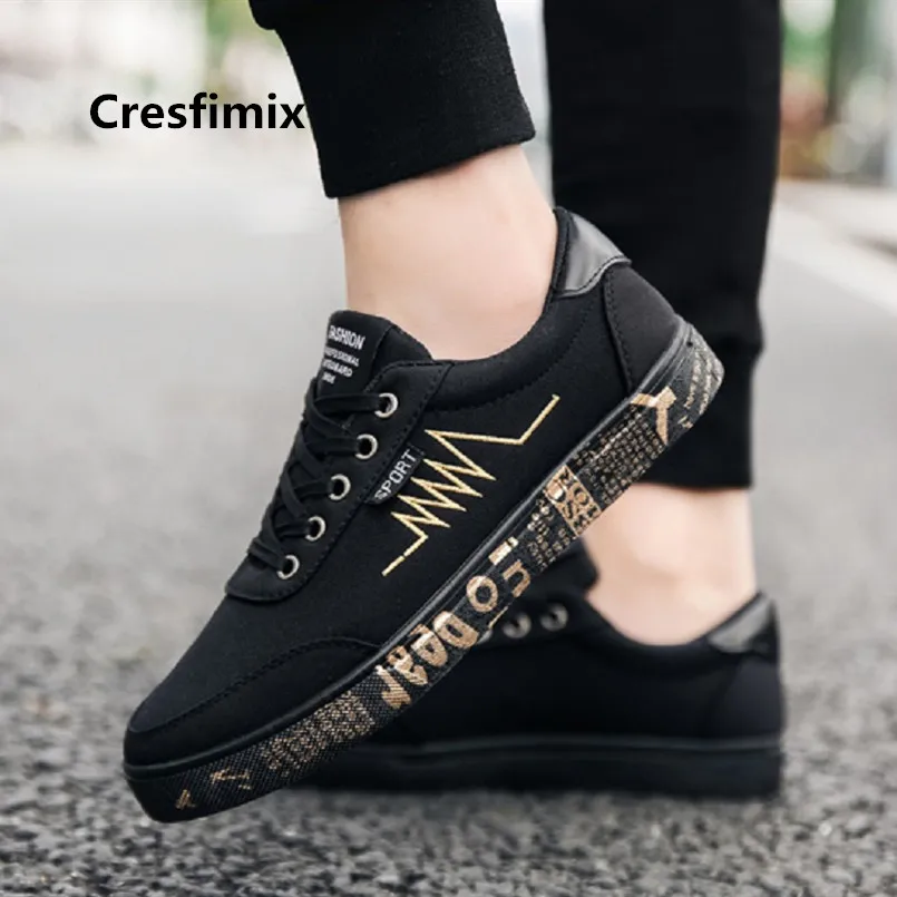 Cresfimix/Мужская модная удобная Осенняя обувь из флока на шнуровке Мужская стильная