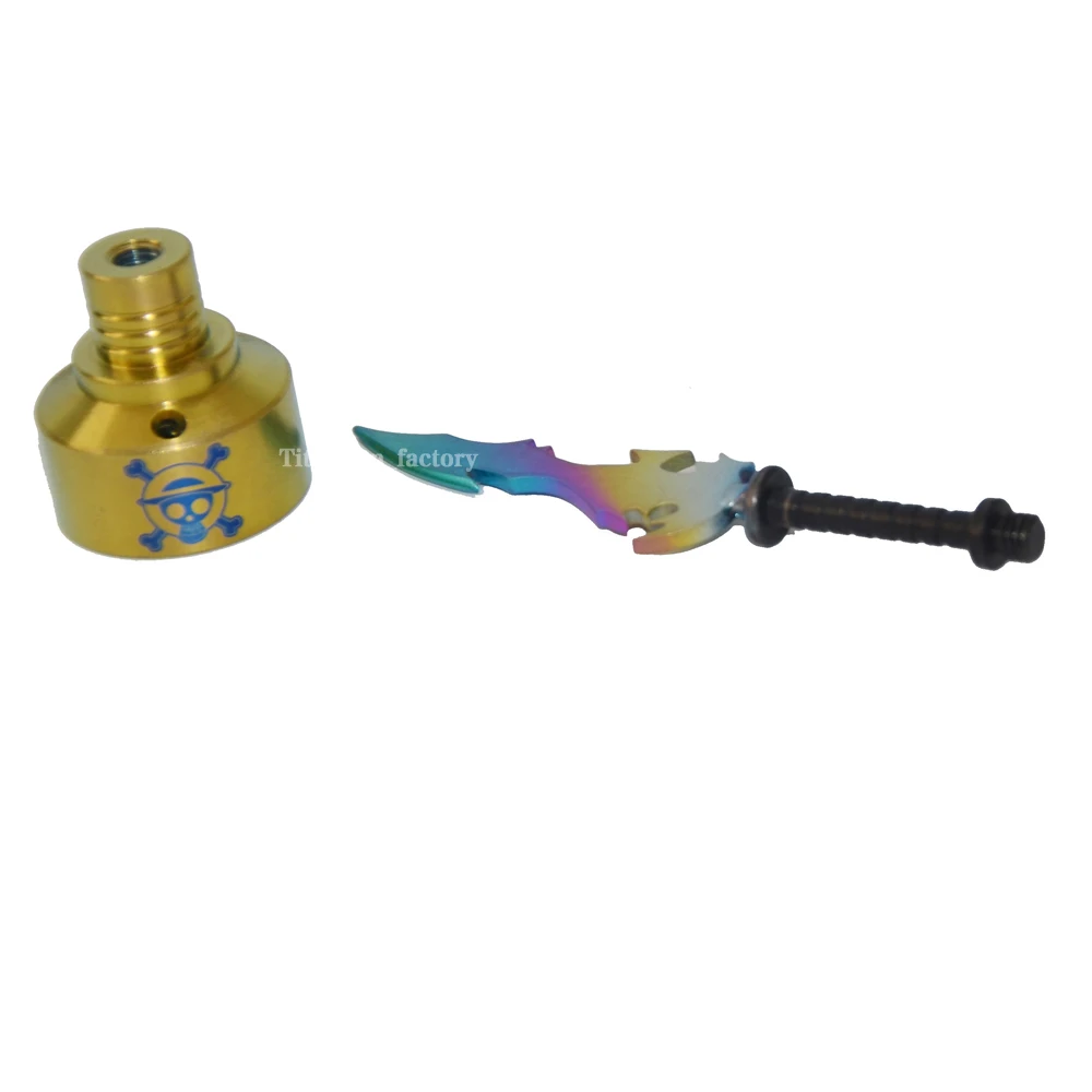 Титановый гвоздь из титана Carb Cap 14 мм 18 воск Dab инструмент для резьбы цветной меч