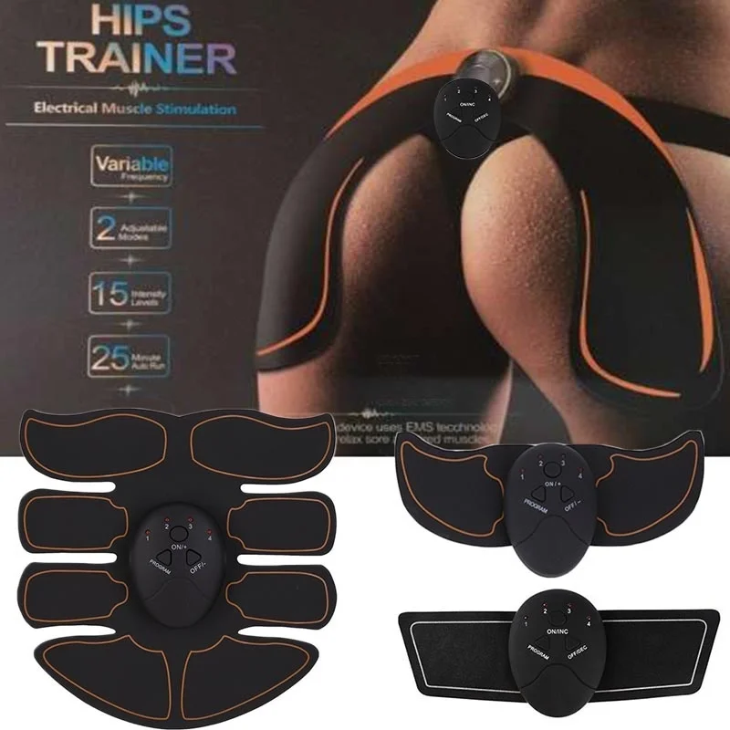 Fitness Hip Trainer Butt Push Up Buttock Lifter Enhancer Pad Electric Muscle Stimulator Abdominal Exercise Machine Slimming Belt | Спорт и
