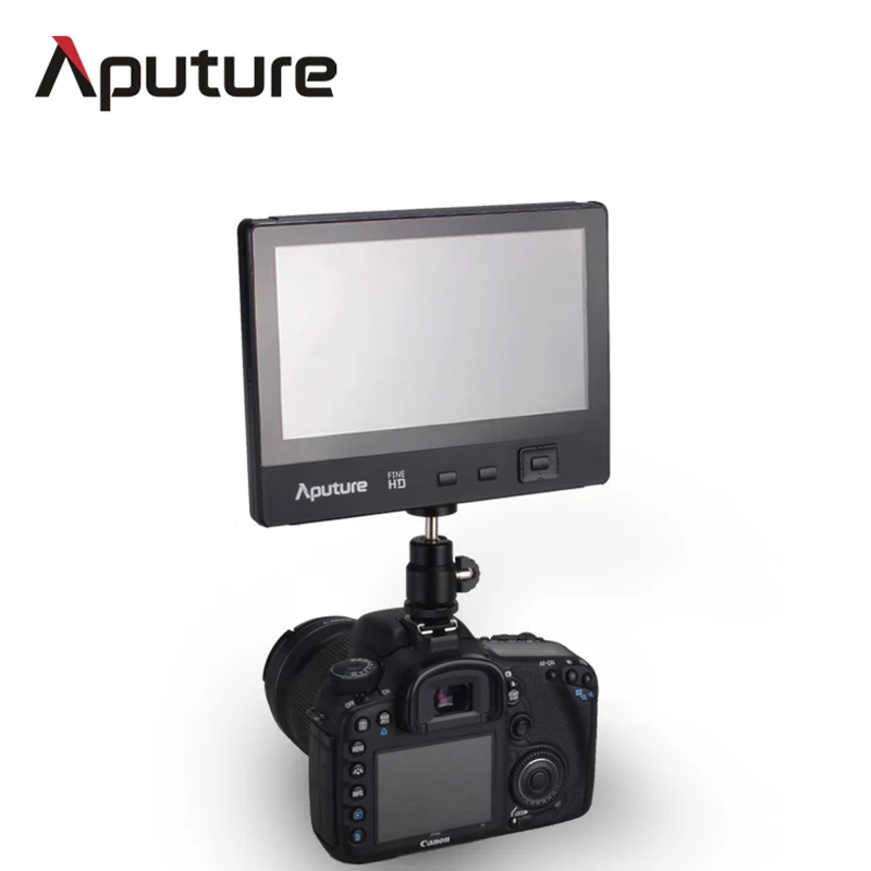 Aputure vs-1 finehd 7 ''Экран видео Мониторы с зонтиком для Canon Sony камеры Nikon DSLR питание