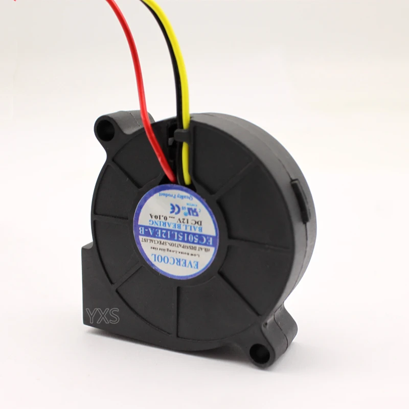 EC5015L12EA-B DC 12V 0.10A 5 см 5015 50*50*15 мм вентилятор охлаждения