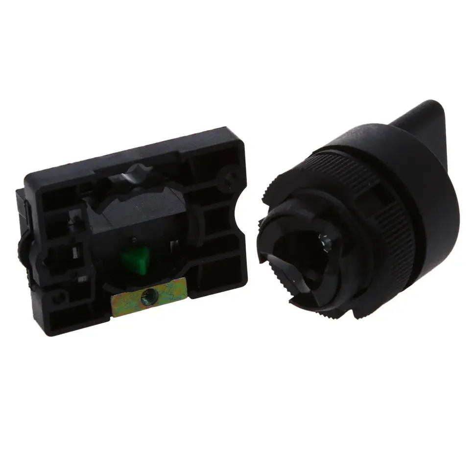 Вкл/Выкл Два 2 положения поворотный выбор переключатель 1 NO 10A 600V AC XB2-ED21 Прямая