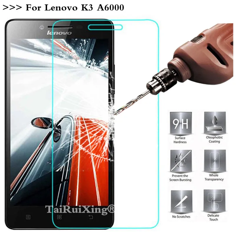 9H 2.5D 0 26 мм закаленное стекло Защита для экрана Lenovo A6010 Plus/A6000/Lemon K3 K30 T Защитная