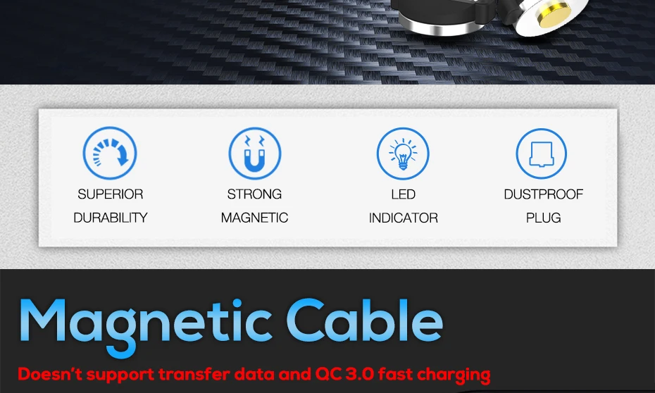 TOPK AM33 светодиодный магнитный кабель Micro USB и usb type-C кабель для samsung Xiaomi huawei LG USB кабель для iPhone Xs Max 8 7 6 Plus