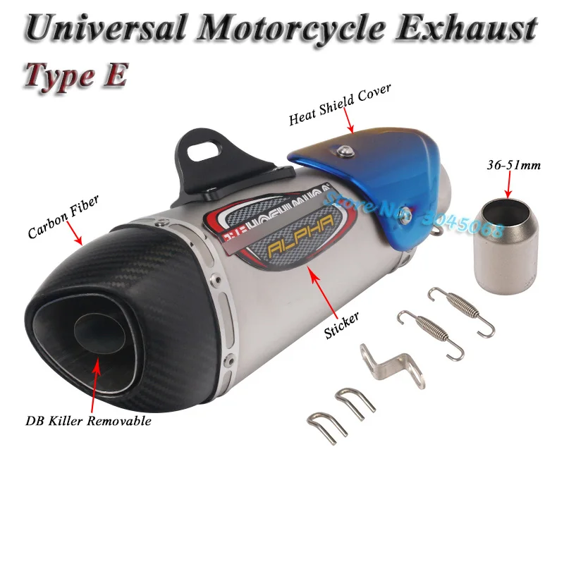 Универсальный мотоцикл Yoshimura выхлопная труба Escape модифицированный углеродный глушитель дБ убийца глушитель для Ninja 400 GSXR600 K6 KTM R15