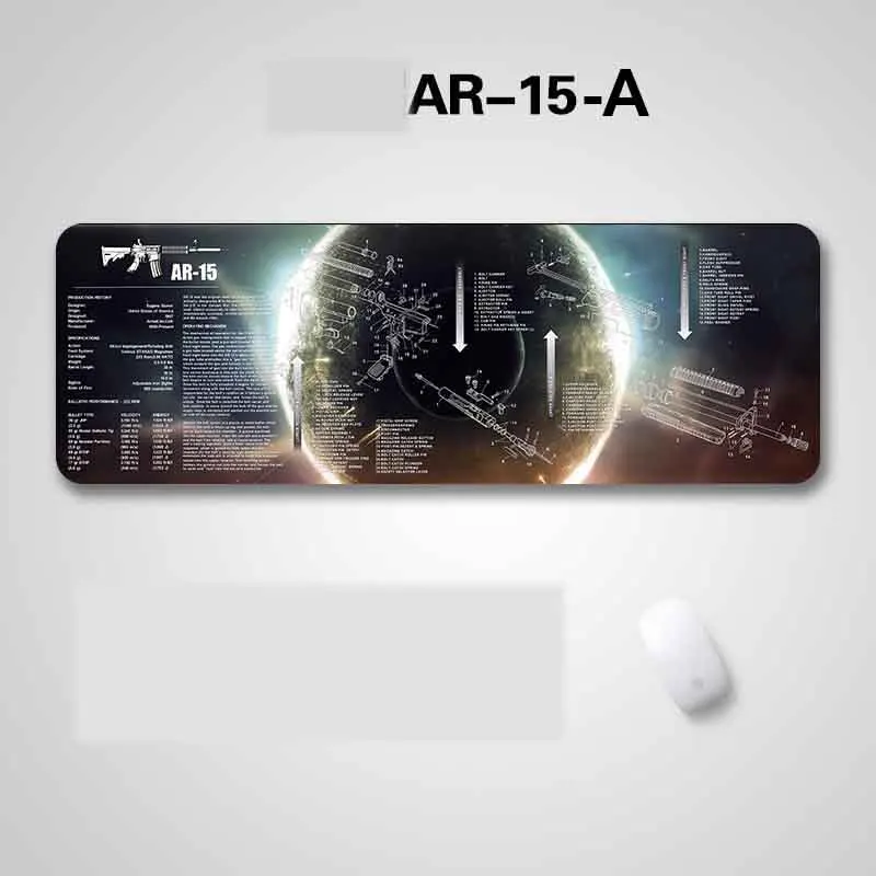 AR15 AK47 резиновый коврик для чистки ружья с схемой деталей и инструкциями оружейный коврик для мыши Glock SIG P226 P229 - Цвет: Камуфляж