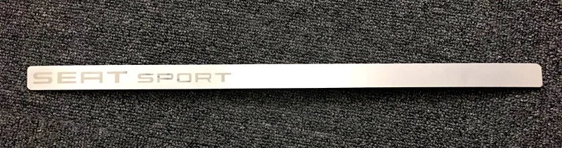 SPORT LOGO for SEAT ATECA XCELLENCE PLUS FR Stainless Steel Glove Compartment Strip Trim Sticker Car Styling Accessories - Color Name: SPORT LOGO