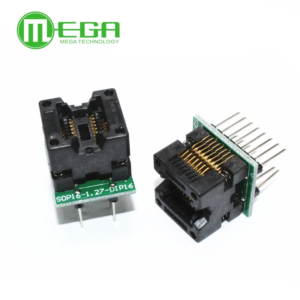 5 шт. SOP16 в DIP16 поворотный SOIC16 IC программатор розетка адаптер 150 мил|ic socket|lot lotlot 5pcs |