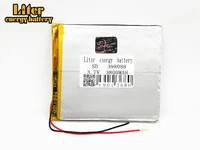new 124pcs rechargeable li ion cell 3 7v polymer lithium battery 398088 3800mah with pcb for dvd tablet pda mid electric toys