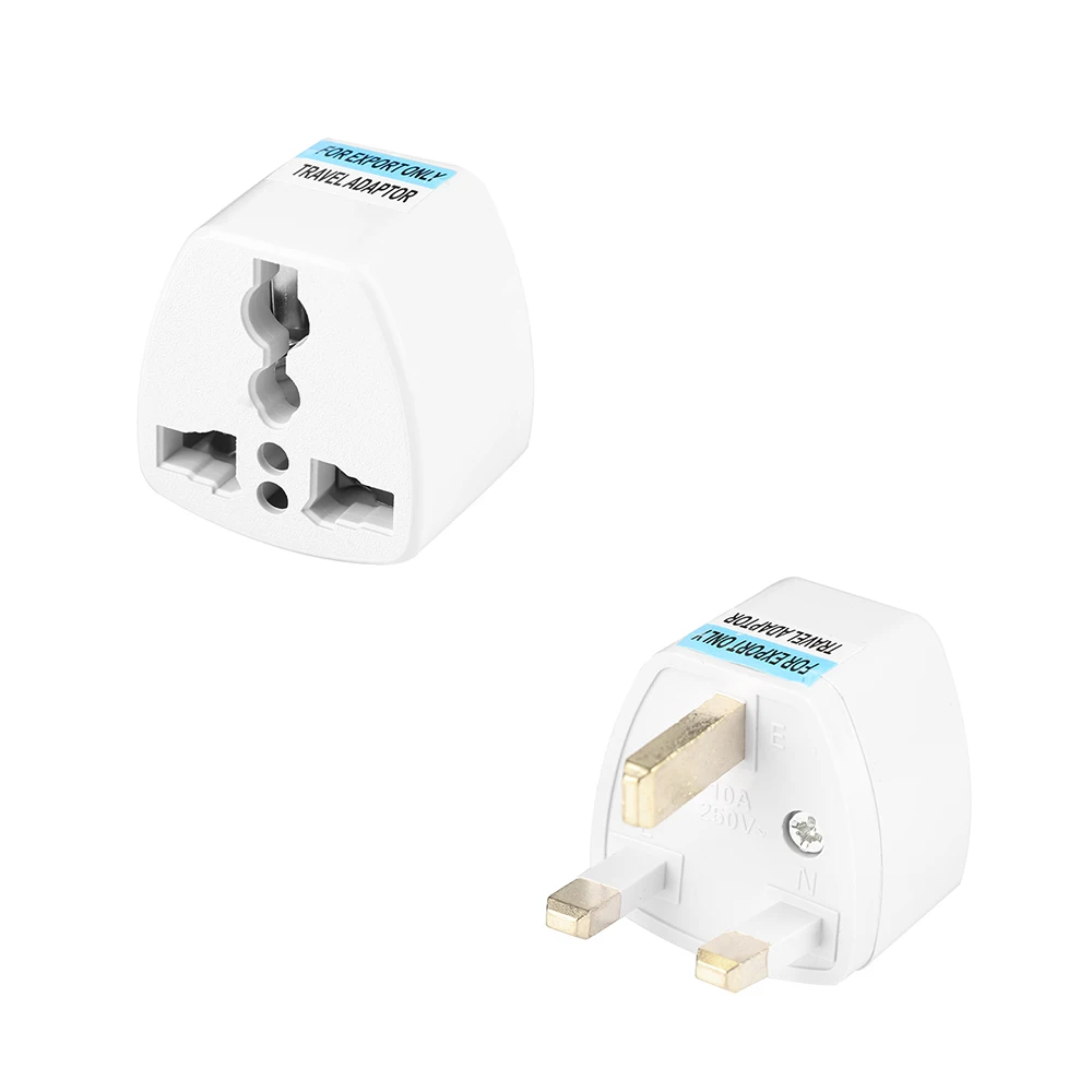 UK HK Plug Высокое качество Белый Универсальный США ЕС AU конвертер в Великобритании HK 3 Pin AC Путешествия мощность Plug зарядное устройство адаптер разъем UK Plug конвертер - Цвет: UK HK Plug