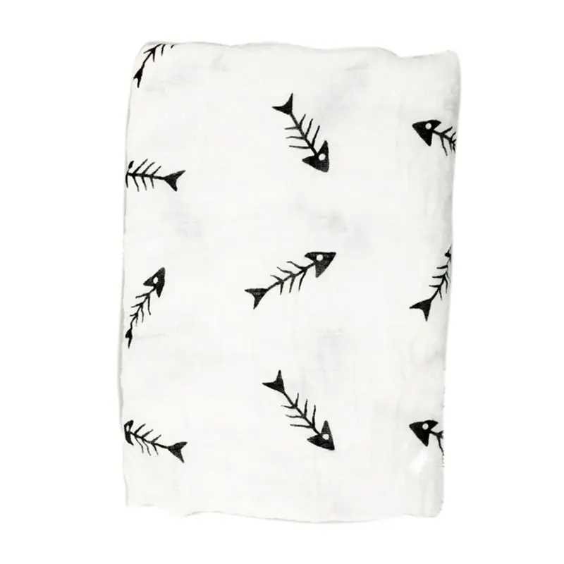 Хлопковое детское Пеленальное Одеяло муслин для новорожденных мягкое одеяло