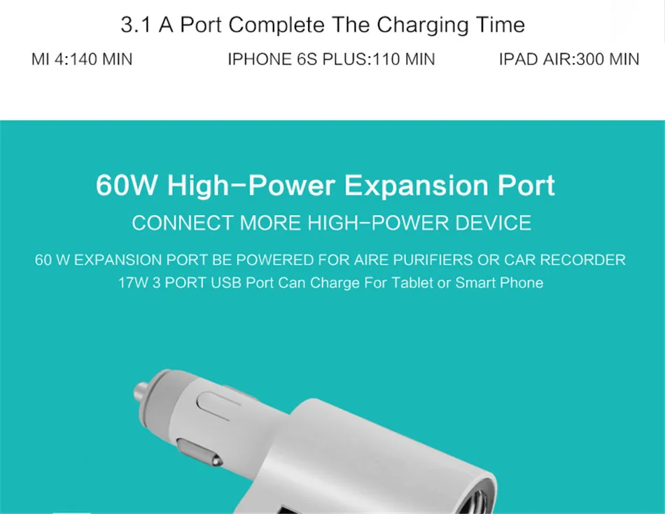 QGeeM 3 USB Автомобильное зарядное устройство 3.1A DC5V прикуриватель адаптер для автомобильного рекордера samsung Xiaomi iPhone зарядное usb-устройство для планшета